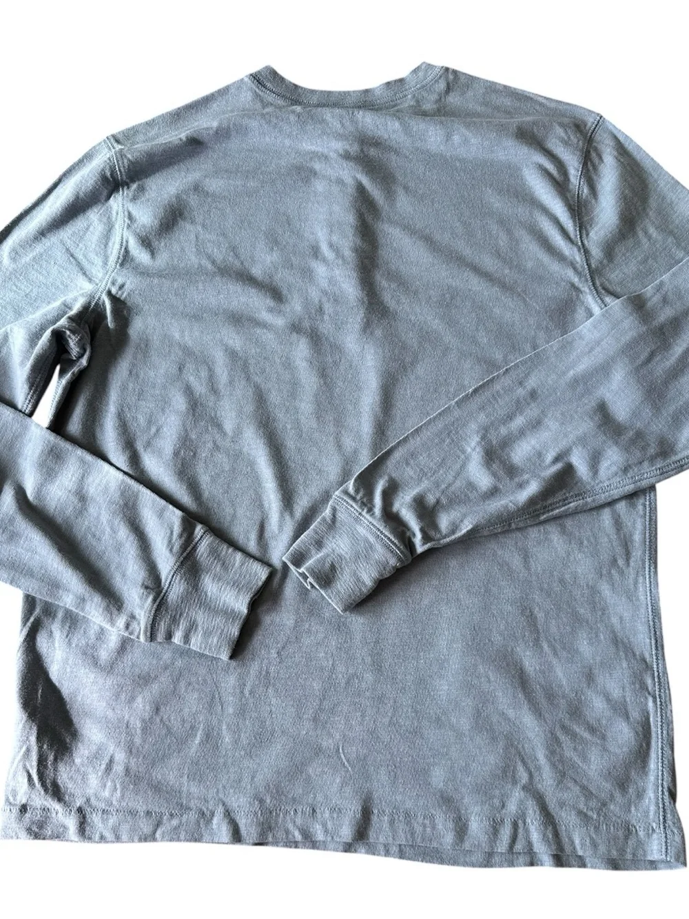J. Crew Long-sleeve henley in slub cotton • Size M • Light Blue • Never Worn